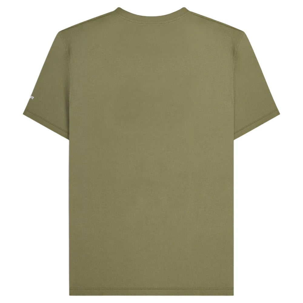 Khaki - Back - Lambretta Mens Vinyl Record T-Shirt