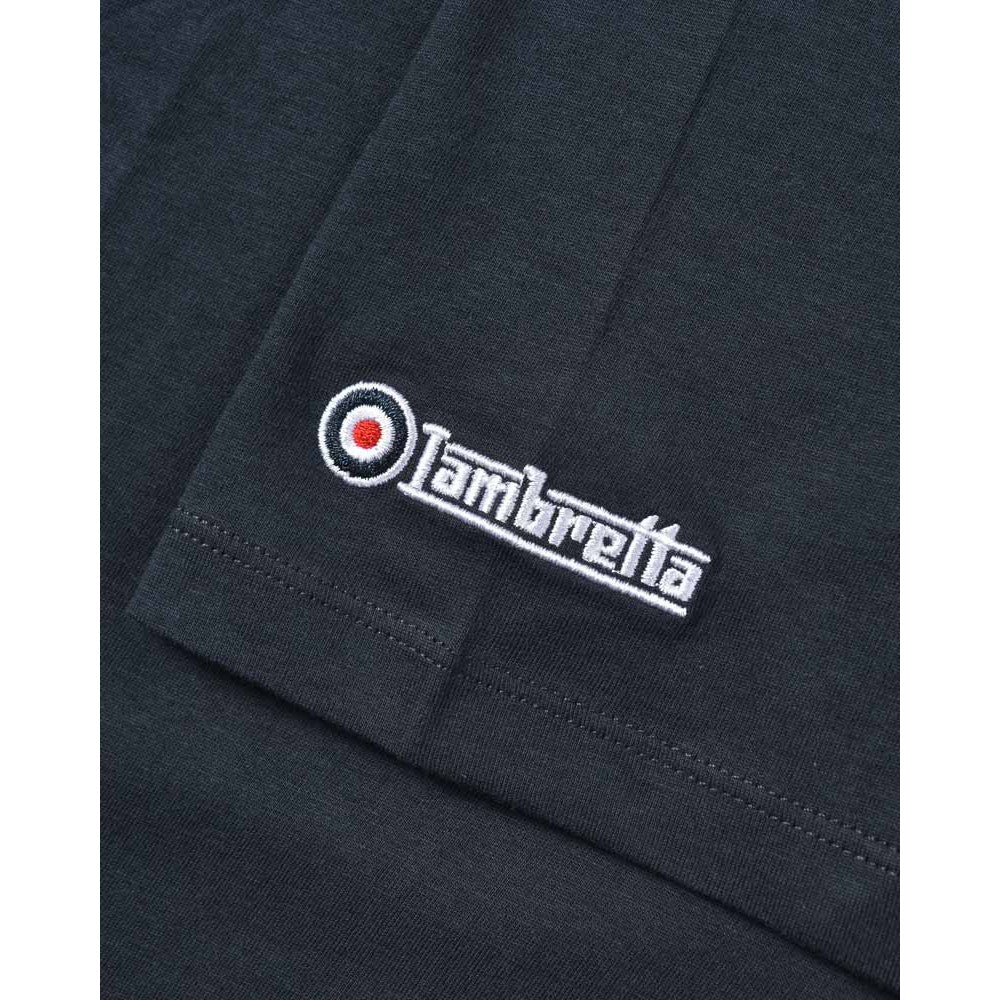 Navy - Lifestyle - Lambretta Mens Vinyl Record T-Shirt
