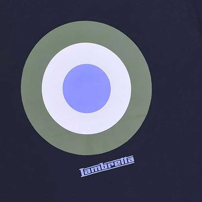 Navy - Side - Lambretta Mens Target T-Shirt