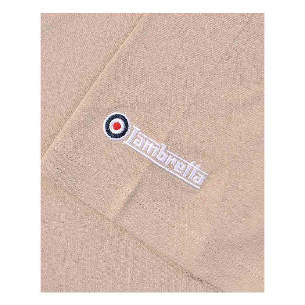 Stone - Side - Lambretta Mens Target T-Shirt