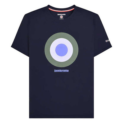 Navy - Front - Lambretta Mens Target T-Shirt
