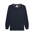 Navy-Stone - Front - Lambretta Mens Tipped Knitted Jumper