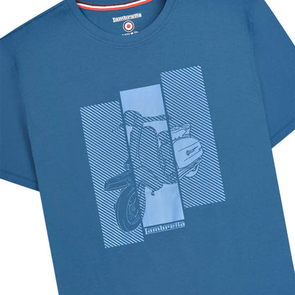 Dark Blue - Lifestyle - Lambretta Mens Scooter T-Shirt