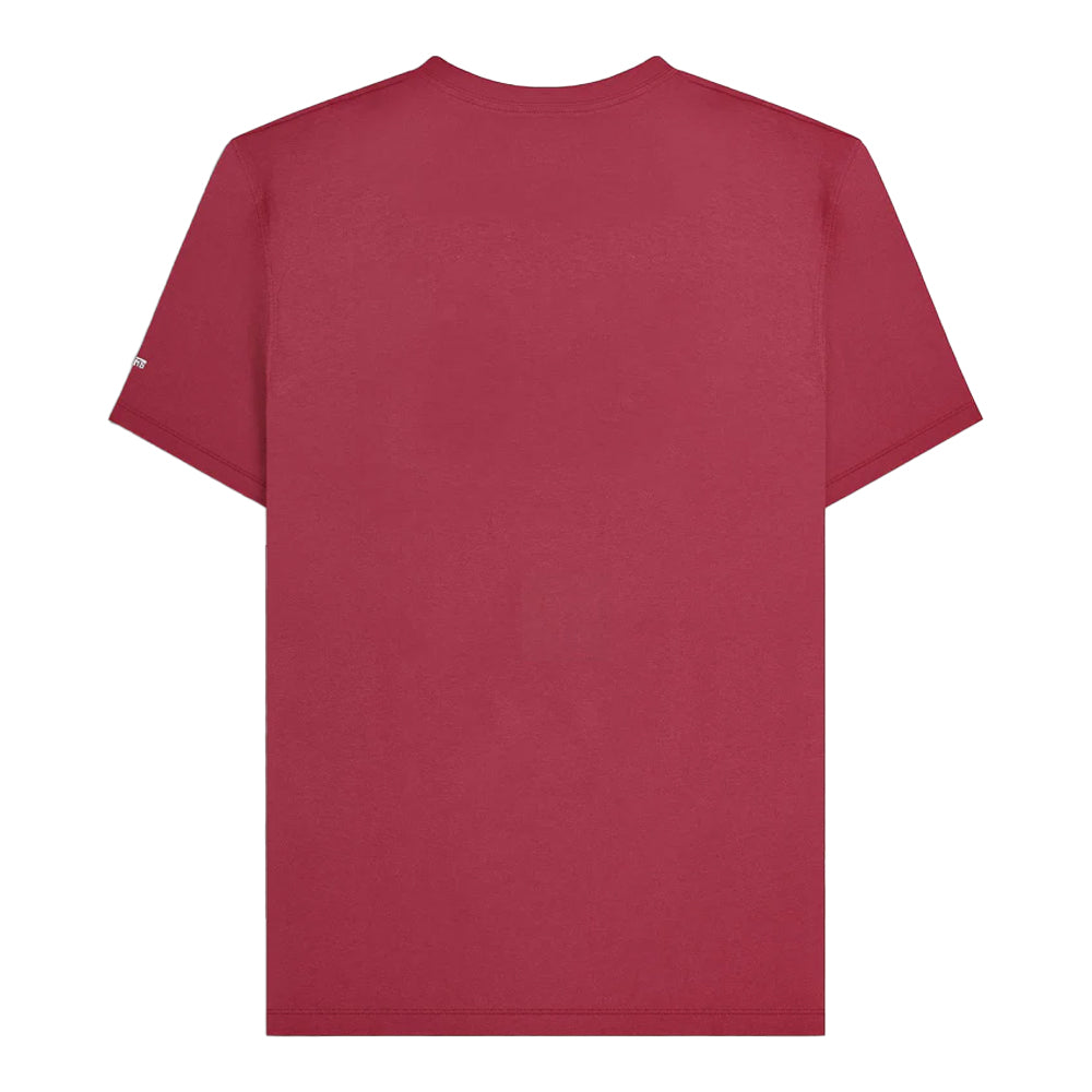 Burgundy - Back - Lambretta Mens Box Logo T-Shirt