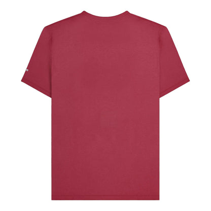 Burgundy - Back - Lambretta Mens Box Logo T-Shirt