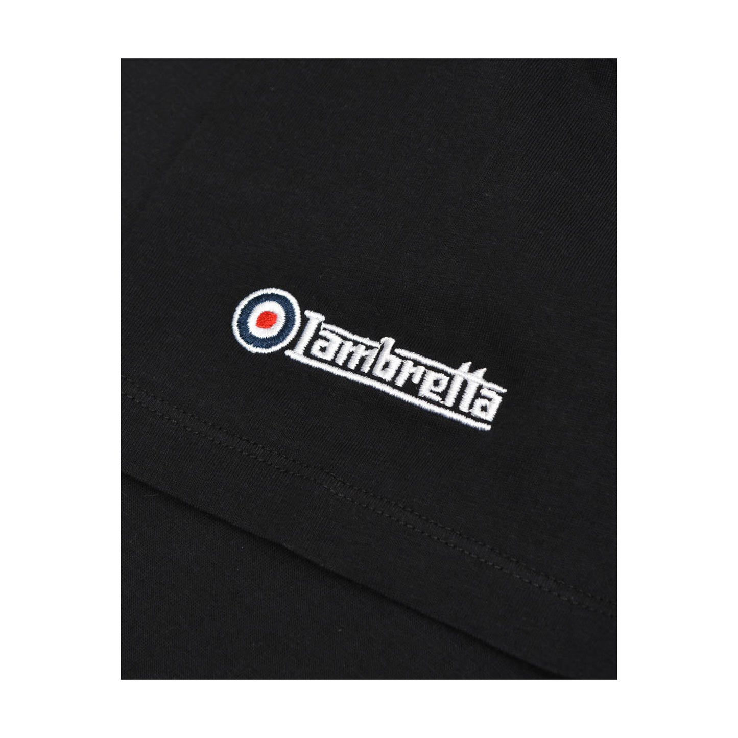 Black - Side - Lambretta Mens Box Logo T-Shirt