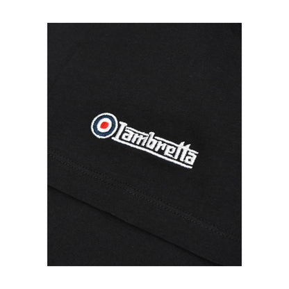 Black - Side - Lambretta Mens Box Logo T-Shirt