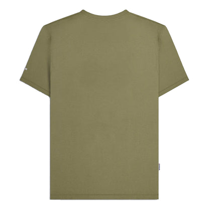 Khaki Green - Back - Lambretta Mens Box Logo T-Shirt