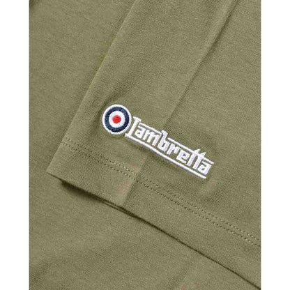 Khaki Green - Lifestyle - Lambretta Mens Box Logo T-Shirt