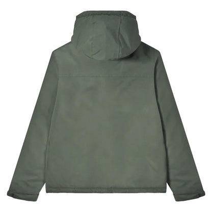 Khaki Green - Back - Lambretta Mens AW25 Hooded Padded Jacket