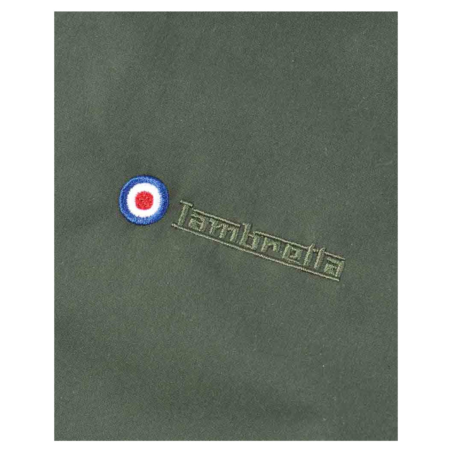 Khaki Green - Side - Lambretta Mens AW25 Hooded Padded Jacket