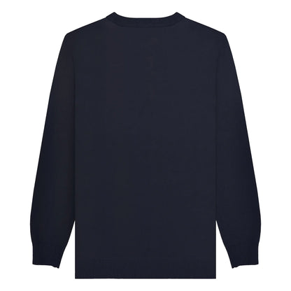 Navy - Back - Lambretta Mens AW25 Scooter Christmas Jumper