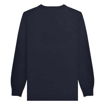 Navy - Back - Lambretta Mens AW25 Target Christmas Jumper