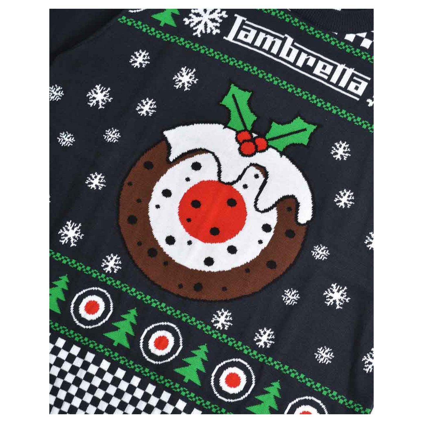 Navy - Lifestyle - Lambretta Mens AW25 Target Christmas Jumper