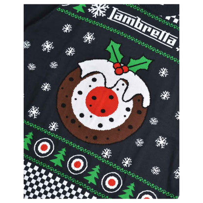 Navy - Lifestyle - Lambretta Mens AW25 Target Christmas Jumper