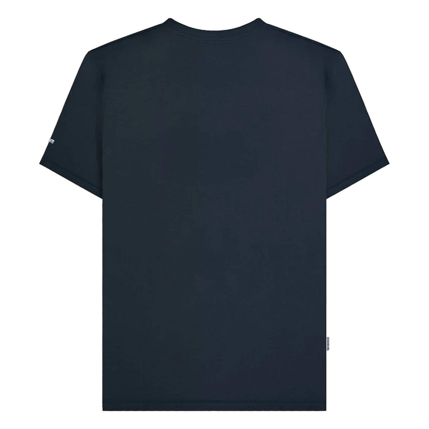 Navy - Back - Lambretta Mens Chest Stripe T-Shirt