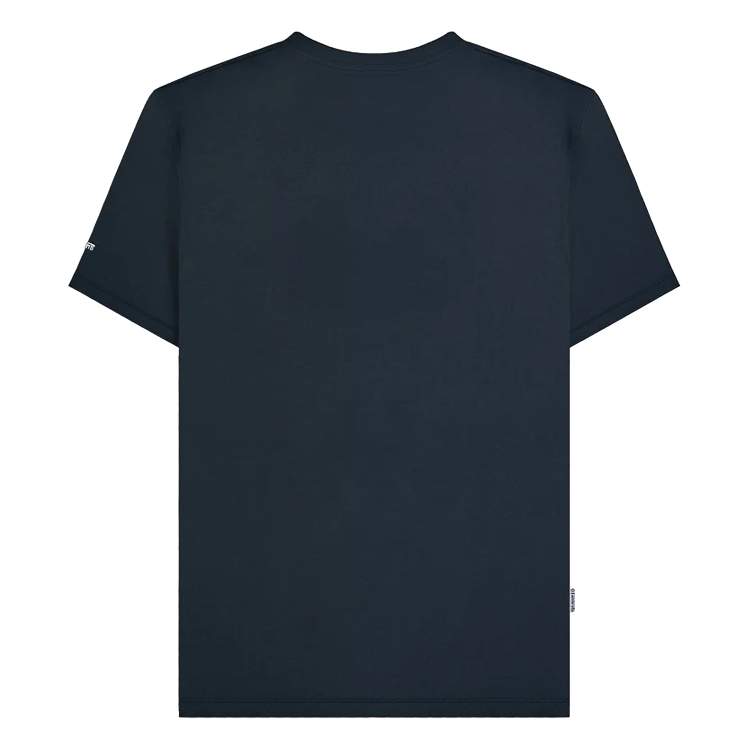 Navy - Back - Lambretta Mens Chest Stripe T-Shirt