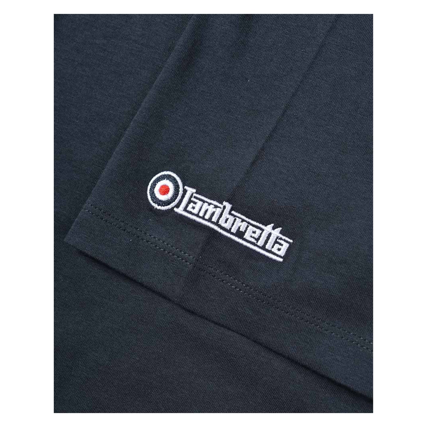 Navy - Lifestyle - Lambretta Mens Chest Stripe T-Shirt