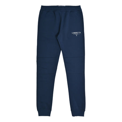 Navy - Front - Lambretta Mens Logo Slim Leg Jogging Bottoms