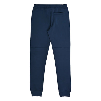 Navy - Back - Lambretta Mens Logo Slim Leg Jogging Bottoms