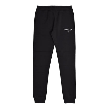 Black - Front - Lambretta Mens Logo Slim Leg Jogging Bottoms