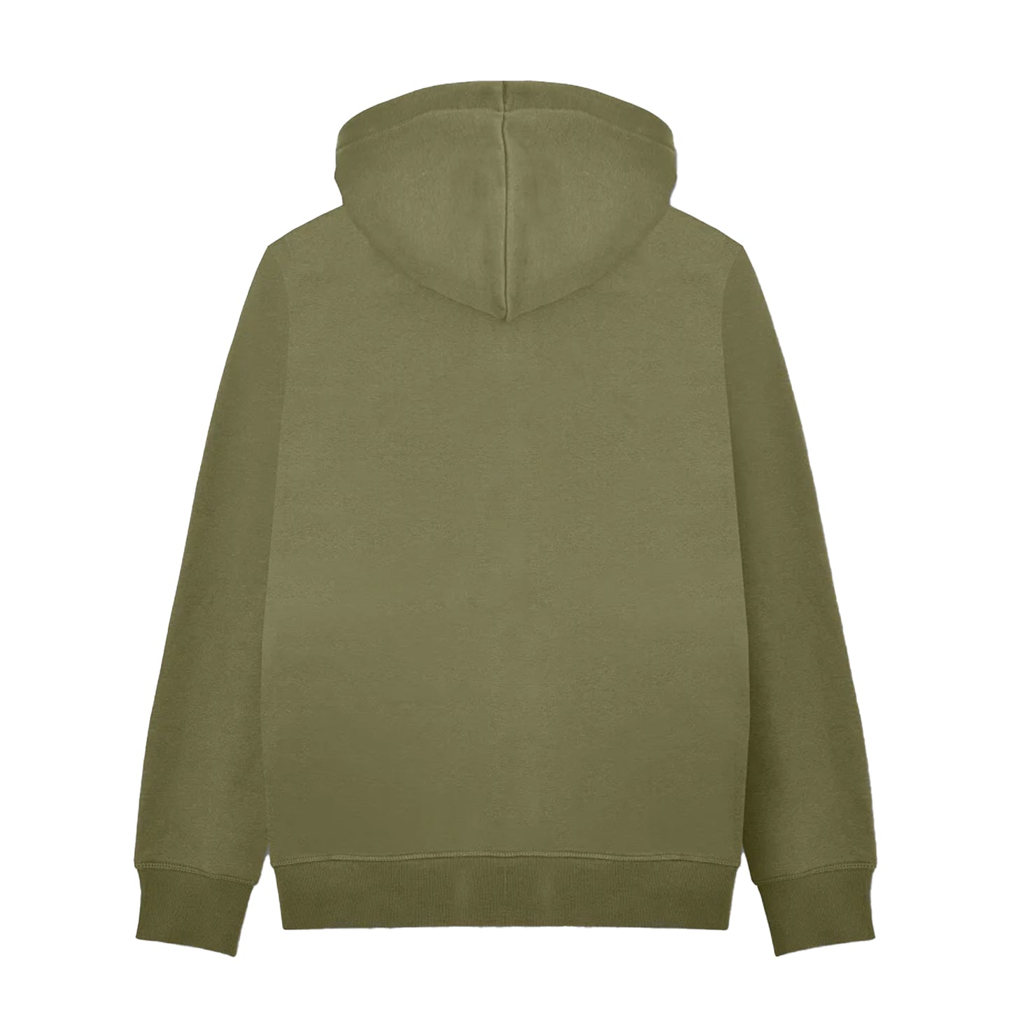 Khaki Green - Back - Lambretta Mens AW25 Striped Hoodie