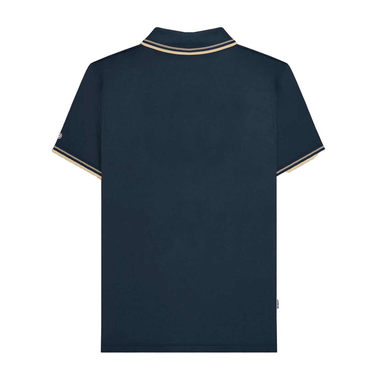 Dark Navy - Back - Lambretta Mens Tipped Big & Tall Polo Shirt