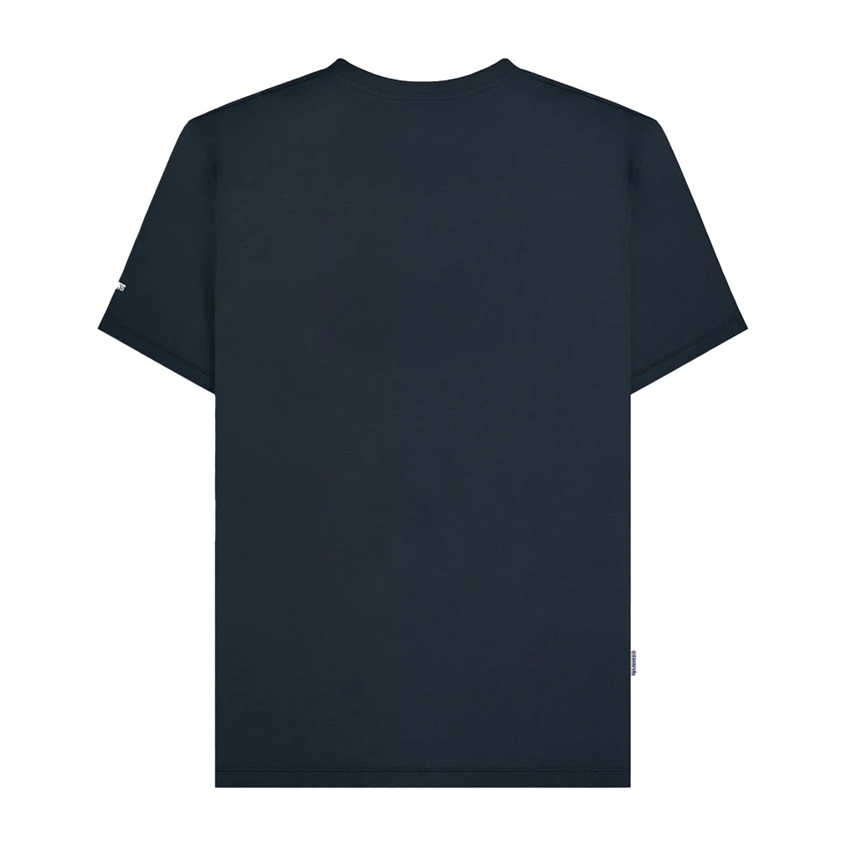 Navy-White-Blue - Back - Lambretta Mens Racing Stripe Big & Tall T-Shirt