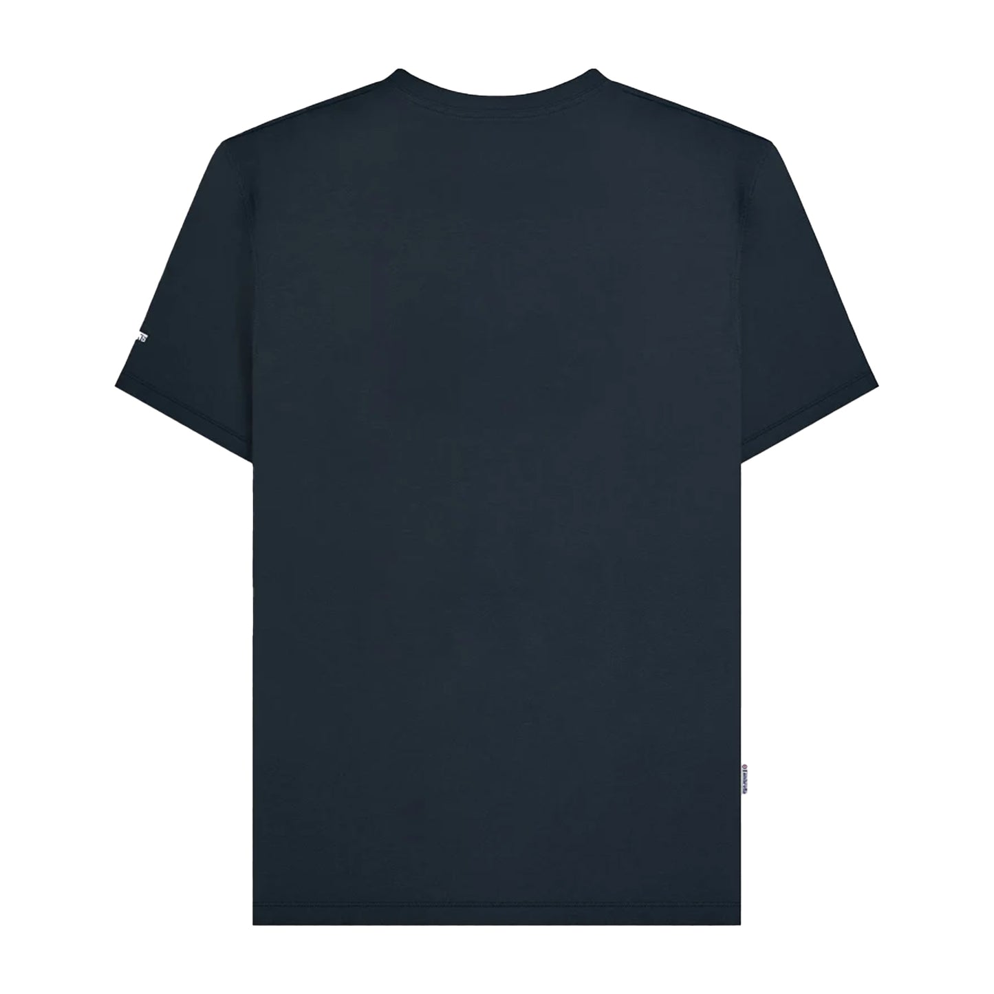 Navy-White-Blue - Back - Lambretta Mens Racing Stripe Big & Tall T-Shirt