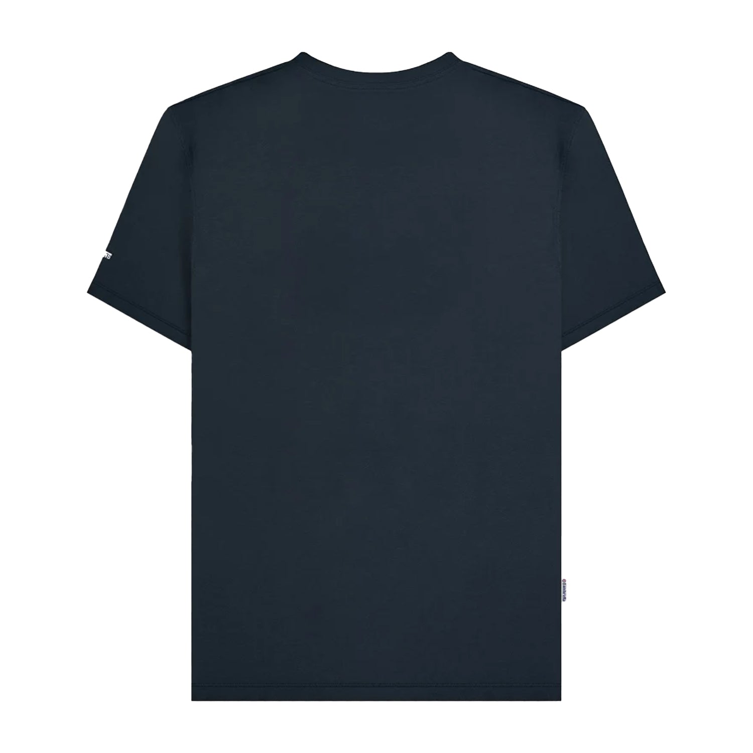 Navy-White-Blue - Back - Lambretta Mens Racing Stripe Big & Tall T-Shirt