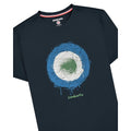 Navy - Side - Lambretta Mens Spray Logo T-Shirt