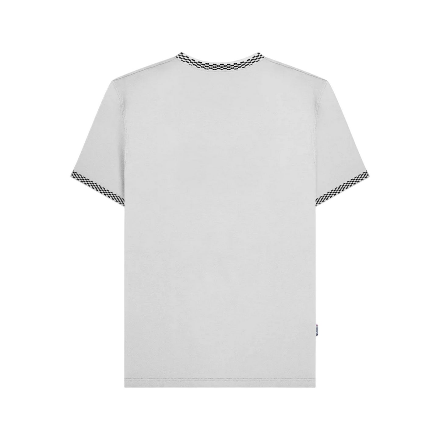 White - Back - Lambretta Mens Two Tone Ringer T-Shirt