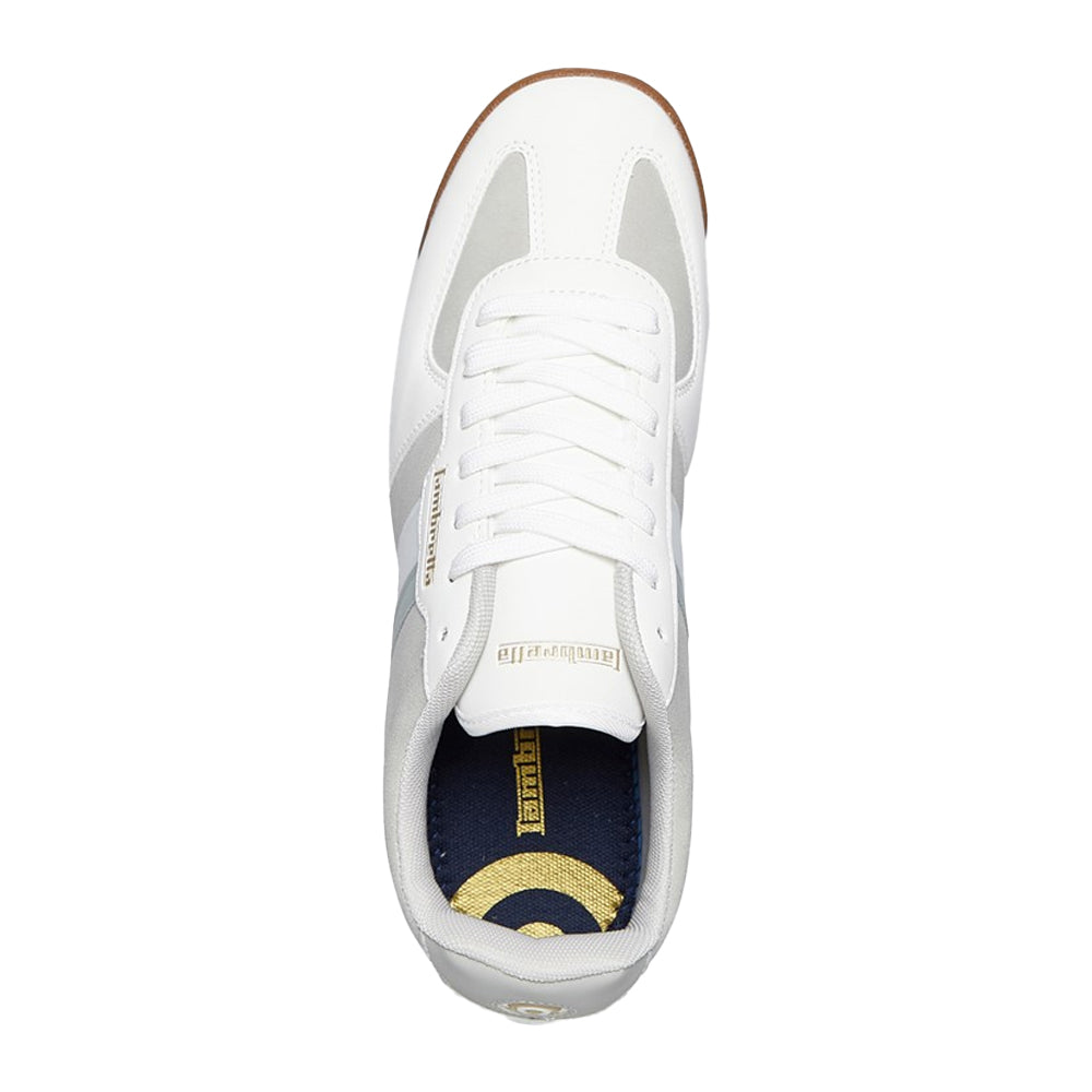 White-Grey - Lifestyle - Lambretta Mens Diego Trainers