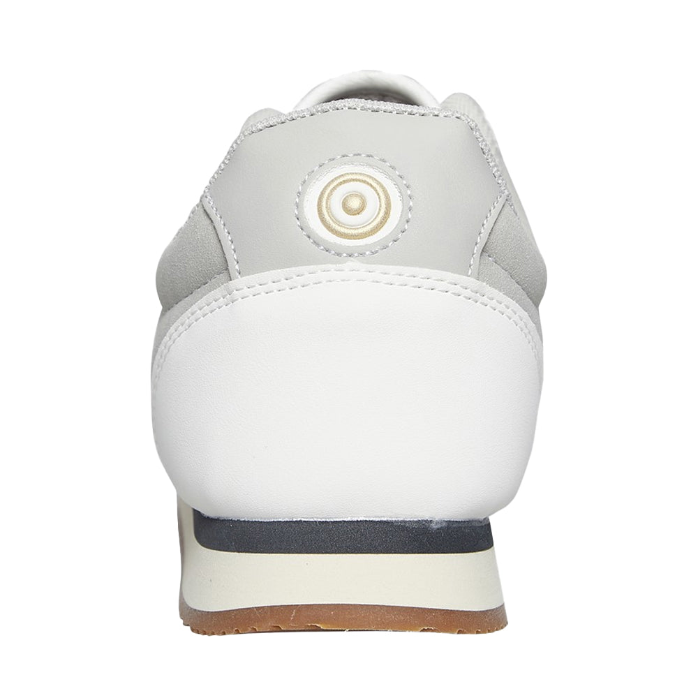 White-Grey - Back - Lambretta Mens Diego Trainers