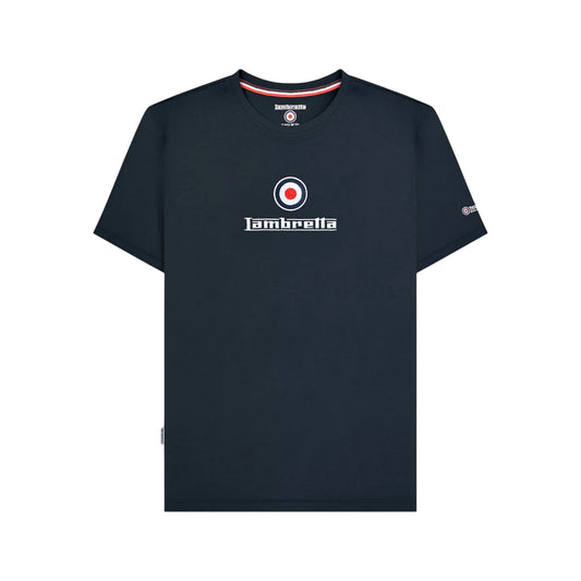 Navy - Front - Lambretta Mens Logo T-Shirt