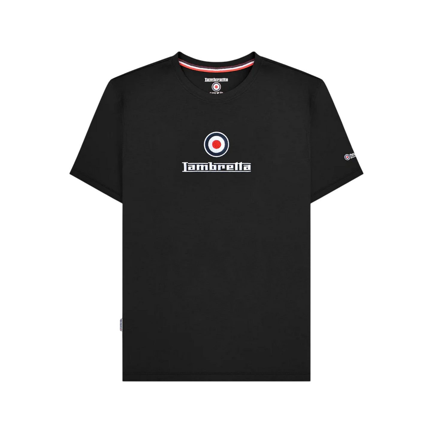 Black - Front - Lambretta Mens Logo T-Shirt