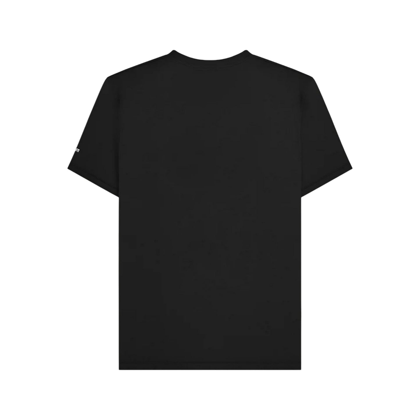 Black - Back - Lambretta Mens Striped Two Tone T-Shirt