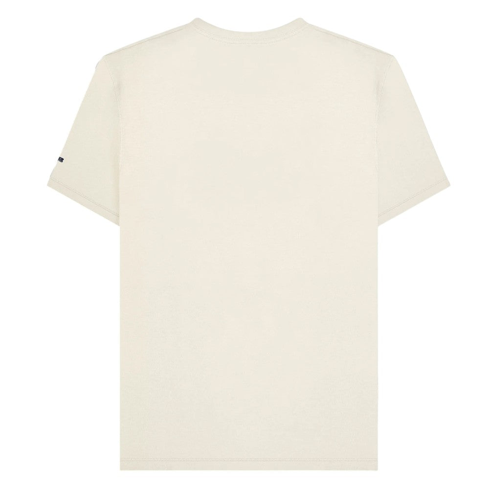 Silver-Navy - Back - Lambretta Mens Racing Stripe T-Shirt