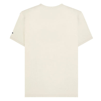 Silver-Navy - Back - Lambretta Mens Racing Stripe T-Shirt