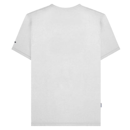 White-Navy-Grey - Back - Lambretta Mens Racing Stripe T-Shirt