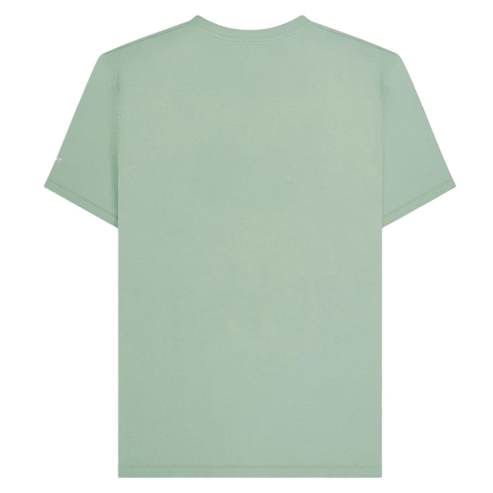 Iceberg Green - Back - Lambretta Mens Racing Stripe T-Shirt