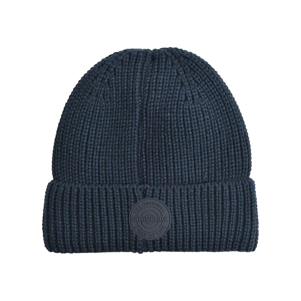 Navy - Front - Lambretta Logo Fleece Beanie