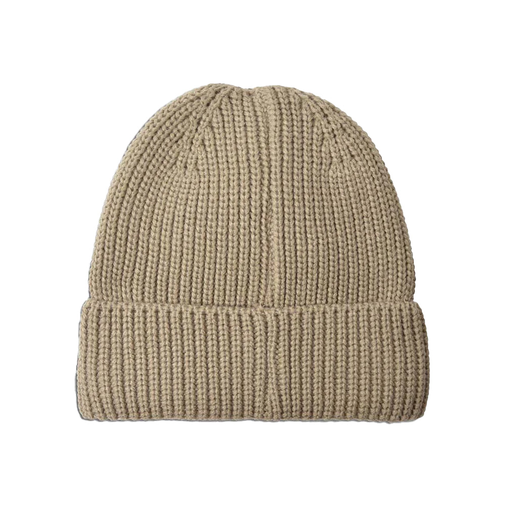 Stone - Back - Lambretta Logo Fleece Beanie