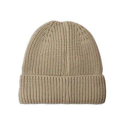 Stone - Back - Lambretta Logo Fleece Beanie
