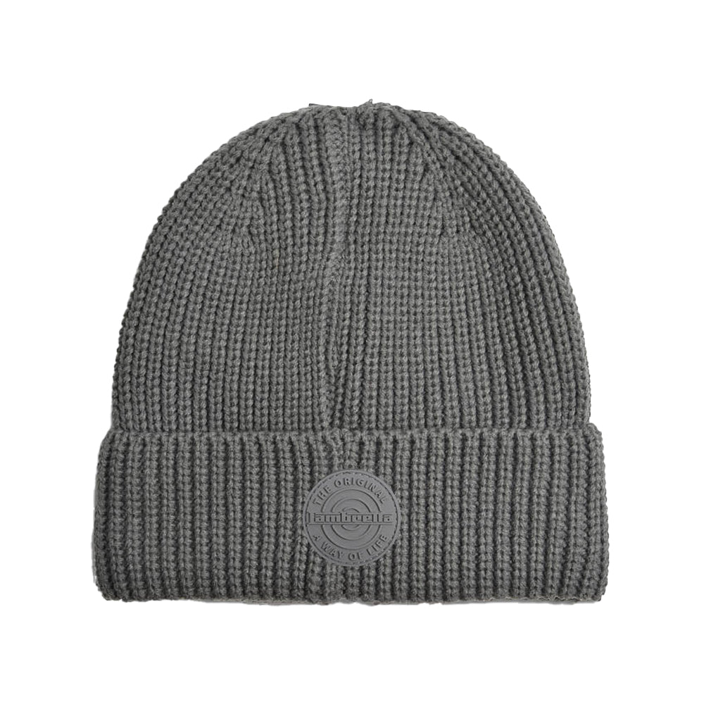 Charcoal - Front - Lambretta Logo Fleece Beanie