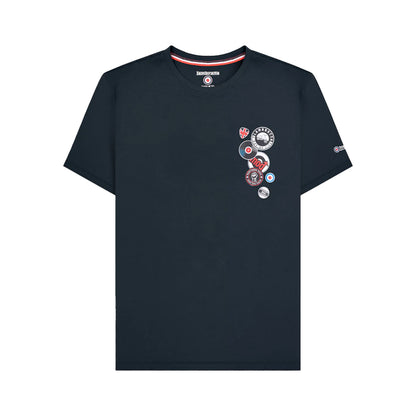 Navy - Front - Lambretta Mens Badge Big & Tall T-Shirt