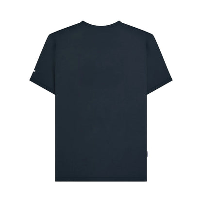 Navy - Back - Lambretta Mens Badge Big & Tall T-Shirt