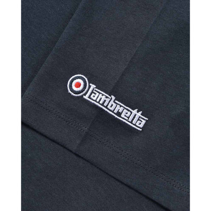 Navy - Side - Lambretta Mens Badge Big & Tall T-Shirt