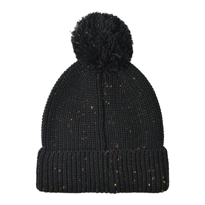 Black - Back - Lambretta Logo Bobble Beanie