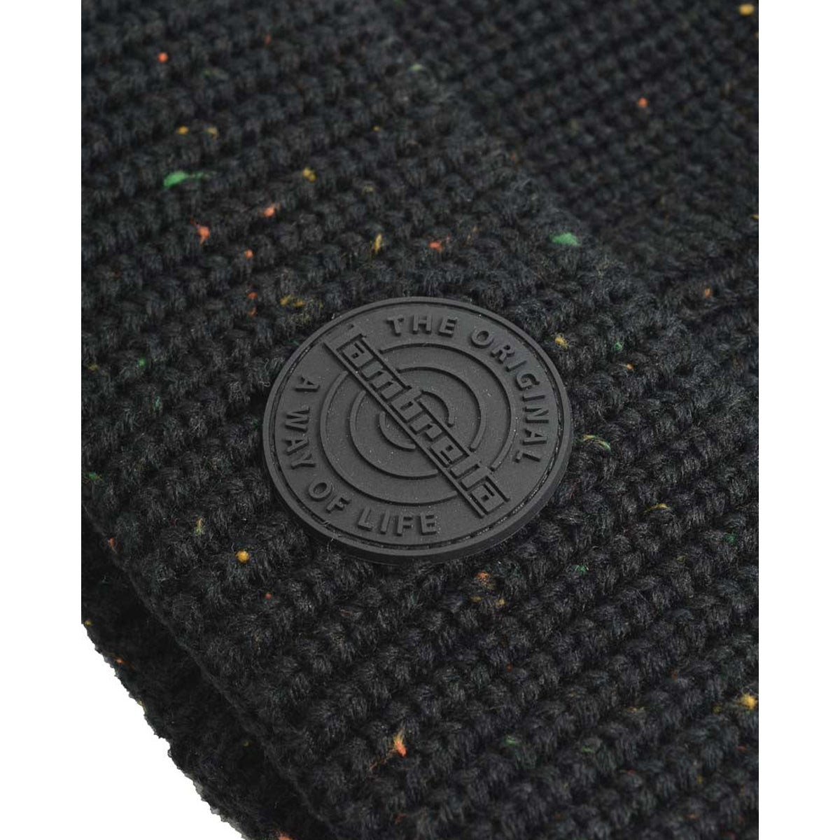 Black - Side - Lambretta Logo Bobble Beanie